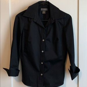 Banana Republic black button down shirt
